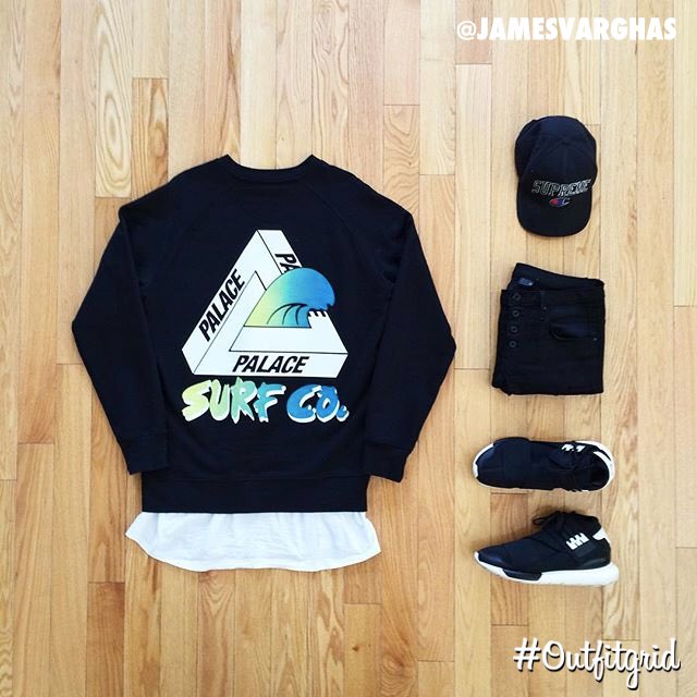 outfitgrid's tweet photo. Today's top #outfitgrid is by @jamesvarghas.
▫️@PALACELONDON
▫️@GStarRAW
▫️@supremenewyork @ChampionEUUK
▫️@adidasY3 https://t.co/qSzlNBdLBK