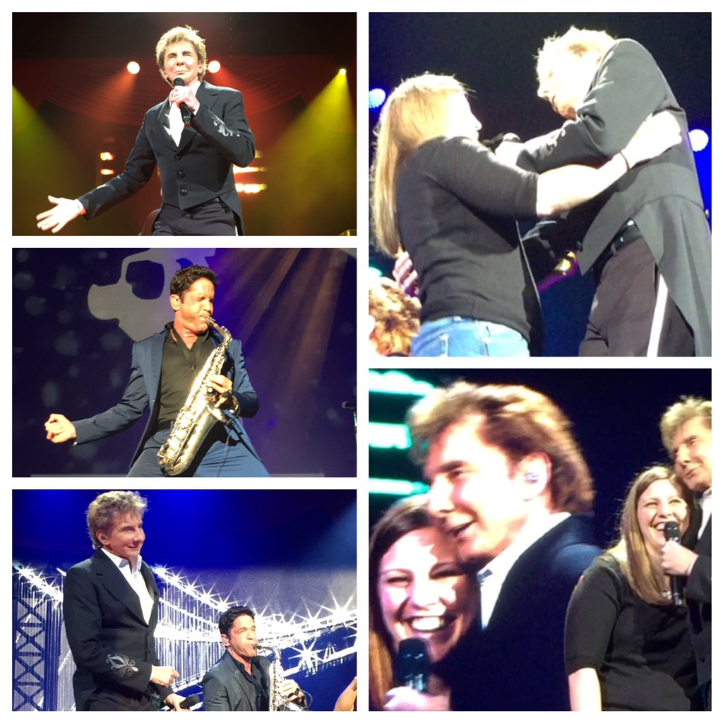 Danced and sang with @barrymanilow on stage. Shook hands with @DaveKozMusic backstage. #CloudNine #OneLastTimeTour