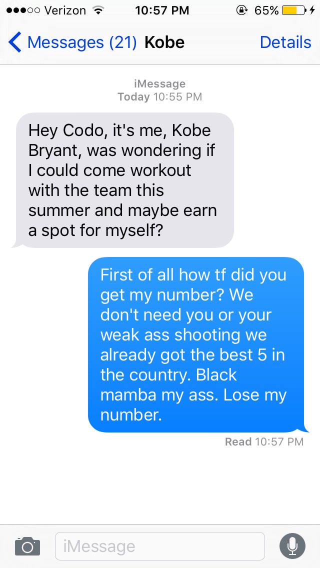 skyhookernation's tweet photo. @kobebryant look at this punk ass https://t.co/0Ecw09b1Pa