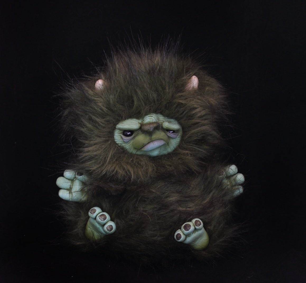 VoodooDelicious's tweet image. #grumpy little #ogre #plushie he is about six inches tall, check out my etsy store if you would like him