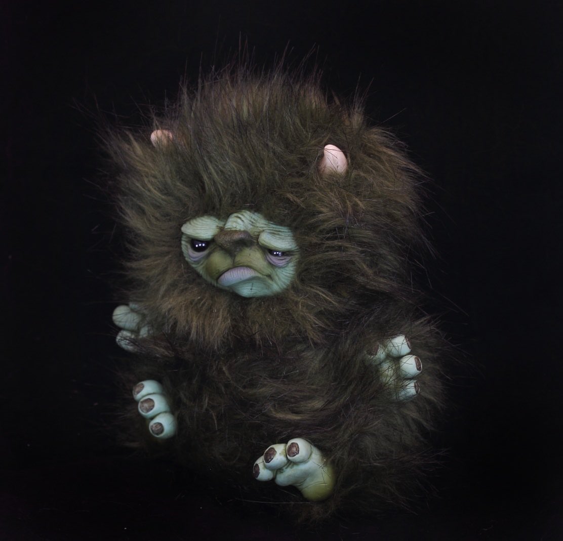 VoodooDelicious's tweet image. #grumpy little #ogre #plushie he is about six inches tall, check out my etsy store if you would like him