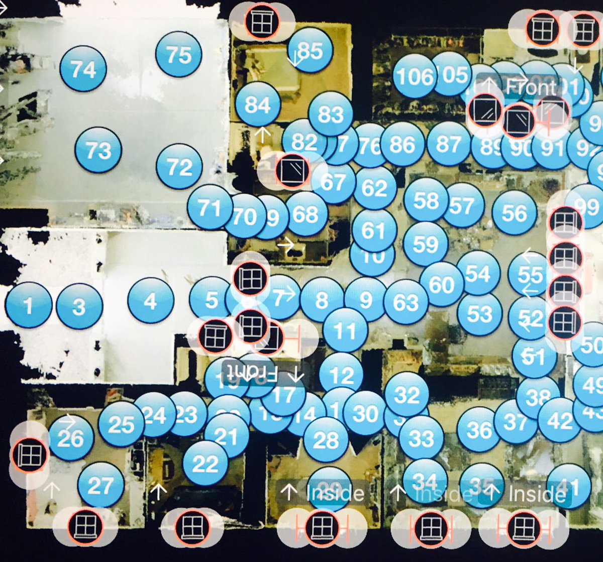 Orbitvisions's tweet image. Here is a screen shot of the I-pad app that is used in our 3D Interior Virtual tours each dot is a camera spot.