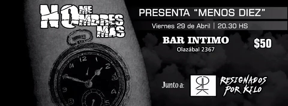 UnderNotDead1's tweet photo. #UnderAgenda
29/4
@nomenombresmas junto a @RPKoficial
#BarIntimo https://t.co/tawGTVLpZ5
