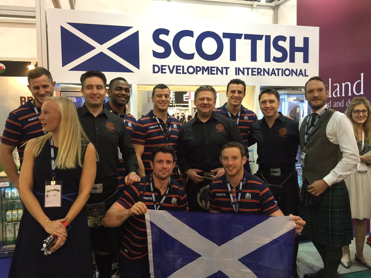 ClanBrewing's tweet photo. Great to have #Scotland7's team on the #Scotland stand #FHA2016 keep an eye out for the #ClanShake @HSBC_Sport 7's https://t.co/vupuqDB1ZD
