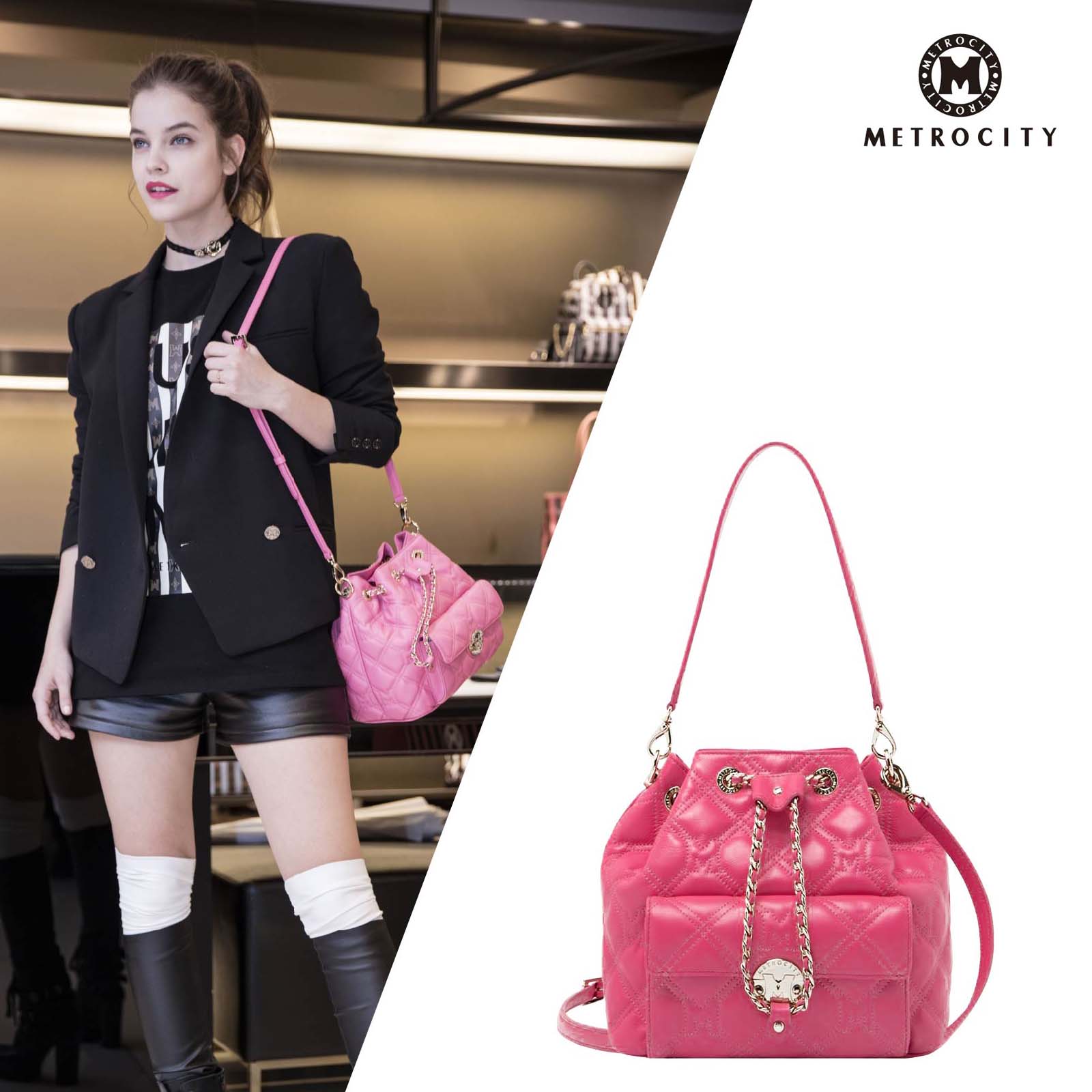 Metro City bucket bag