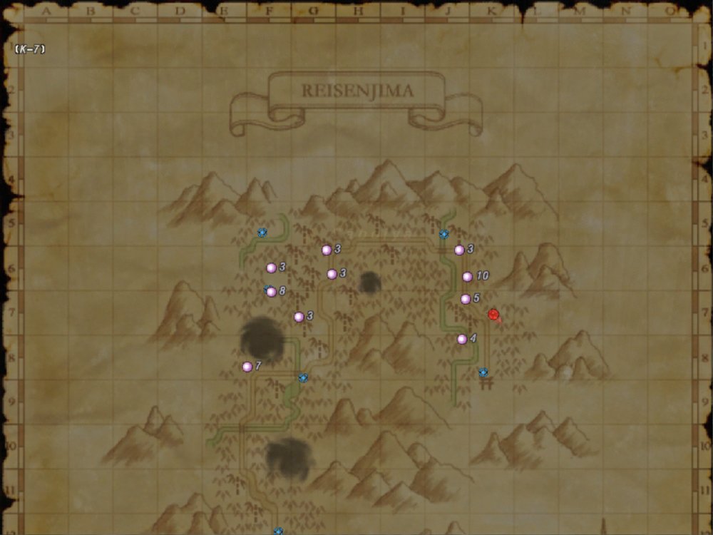 にゃんぽぽ 醴泉島竹の子マップです マーカーの横の数字は竹の子の本数です マーキングは10ヶ所までしかできませんので 一つは赤いマーカーで本数は7本です 合計で11ヶ所 本数は56本になりました 皆んなもたけのこ を見に行ってね Ff11 T Co