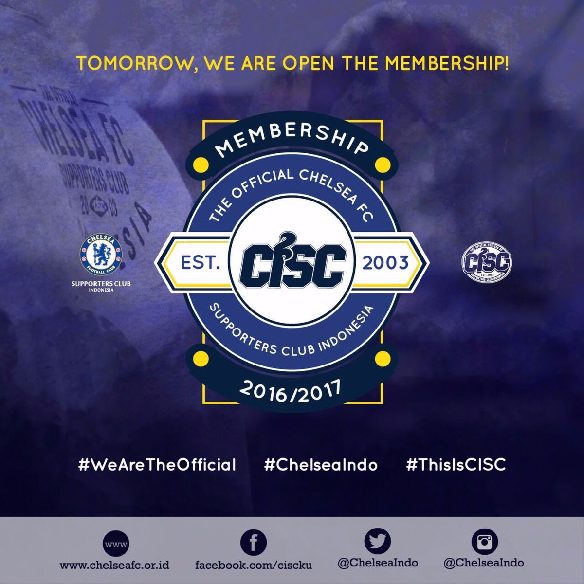ChelseaCurup's tweet photo. Daftar, gabung &amp; jadilah keluarga besar CISC. #ThisIsCISC #ChelseaIndo #CISCsumatera #CISCbkl #RoadToCISCcurup https://t.co/yW1O6Q2bNF