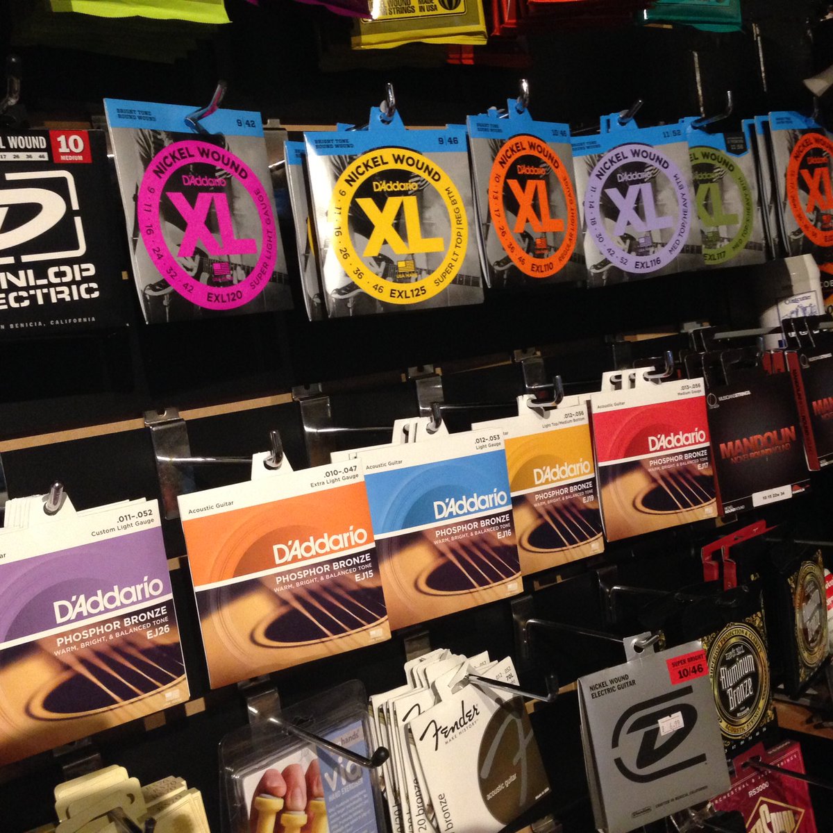 CrazyTrainMusic's tweet photo. Mo Daddario in store at @CrazyTrainMusic #guitar #daddario #strings https://t.co/qbIhMEV8Bv