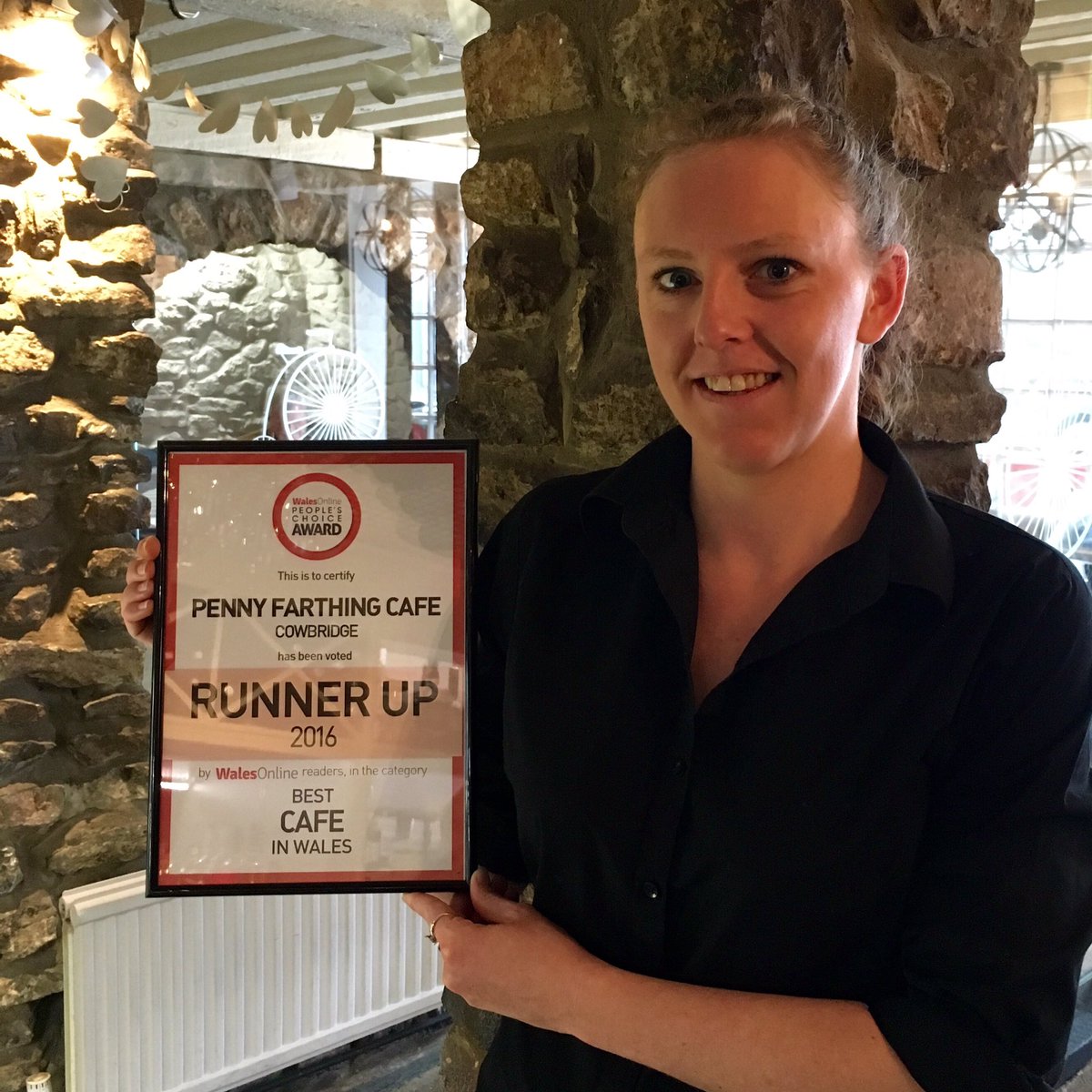 Thank you <a href="/WalesOnline/">WalesOnline 🏴󠁧󠁢󠁷󠁬󠁳󠁿</a> for our certificate#bestcafeinwales#peopleschoicewales@wowwalesonline#cowbridge