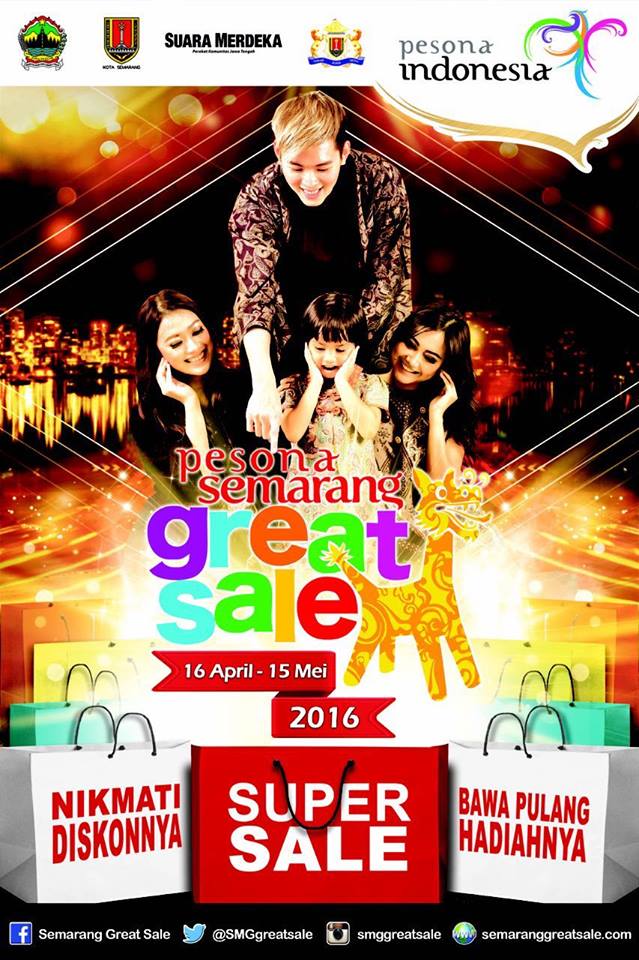 Yuk ramaikan Pesona #SemarangGreatSale | tanggal 16 April - 15 Mei 2016 | Nikmati Diskonnya Bawa Pulang Hadiahnya.