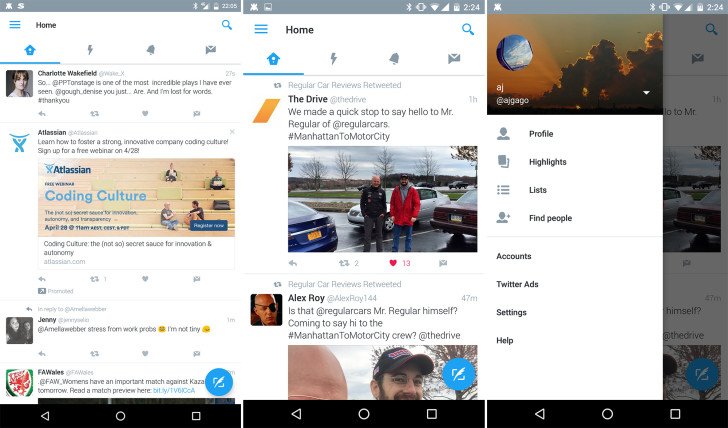 Twitter Is Testing A More Material Version Of Its App With Tabs And A FAB androidpolice.com/2016/04/11/twi…