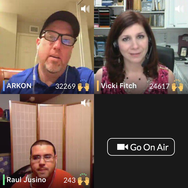 hmweber's tweet photo. "He Said, Red Said" #30 @Vicki_Fitch & GUEST HOST Aaron @Arkon_Mounts #ArkonRocks https://t.co/DUAEbsP5mO https://t.co/HAYYJk3ChB