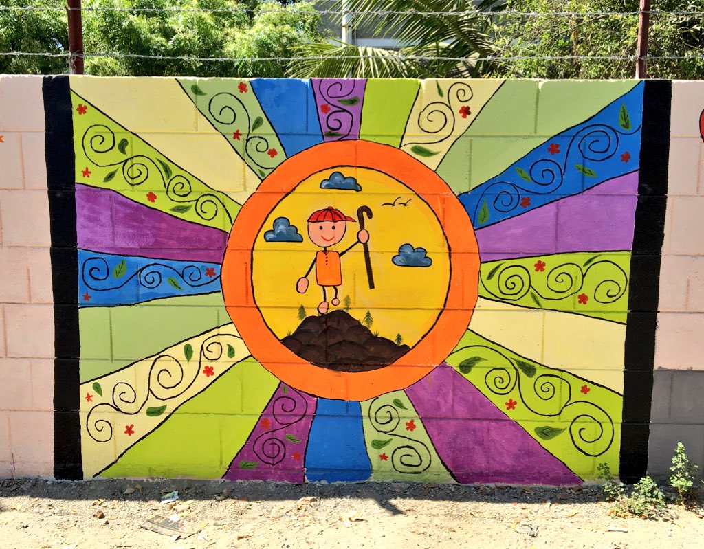 KriFoundation's tweet photo. We have now completed the wall at Spastic Society, Taramani! Hopefully it's not going to be misused anymore. :) https://t.co/V3jp0aKhO3