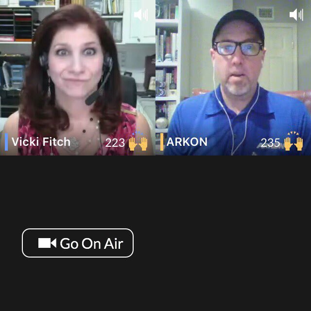 hmweber's tweet photo. "He Said, Red Said" #30 @Vicki_Fitch & GUEST HOST Aaron @ARKON_MOUNTS #ArkonRocks https://t.co/DUAEbsP5mO https://t.co/lY9gvK8v9d