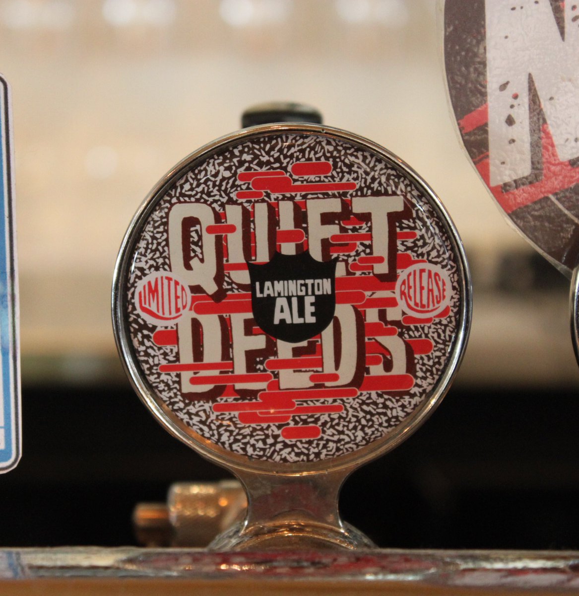 Limited addition chocolate brown ale. <a href="/QuietDeeds/">Quiet Deeds</a> Lamington Ale has just arrived on #TAP <a href="/theparkwerribee/">The Park Werribee</a>