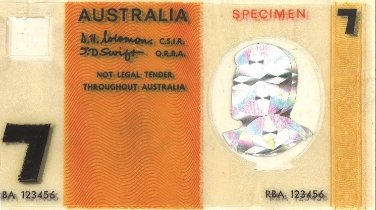 AusBrian's tweet image. There&apos;s a new $5 note, but have you seen our original #csiroseven?: blog.csiro.au/proceeds-of-cr… ^NK  #PolymerNotes