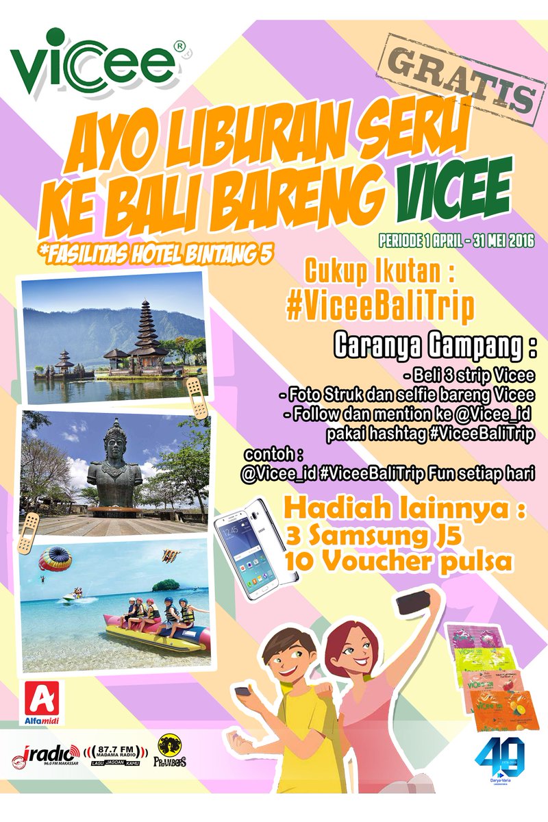 iswaramks's tweet photo. I-Listeners, yuk seru-seruan bareng dengan @vicee_id #ViceeBalTrip #ViceeFunLife | #5ayaMakassar https://t.co/rjGDThI9vZ