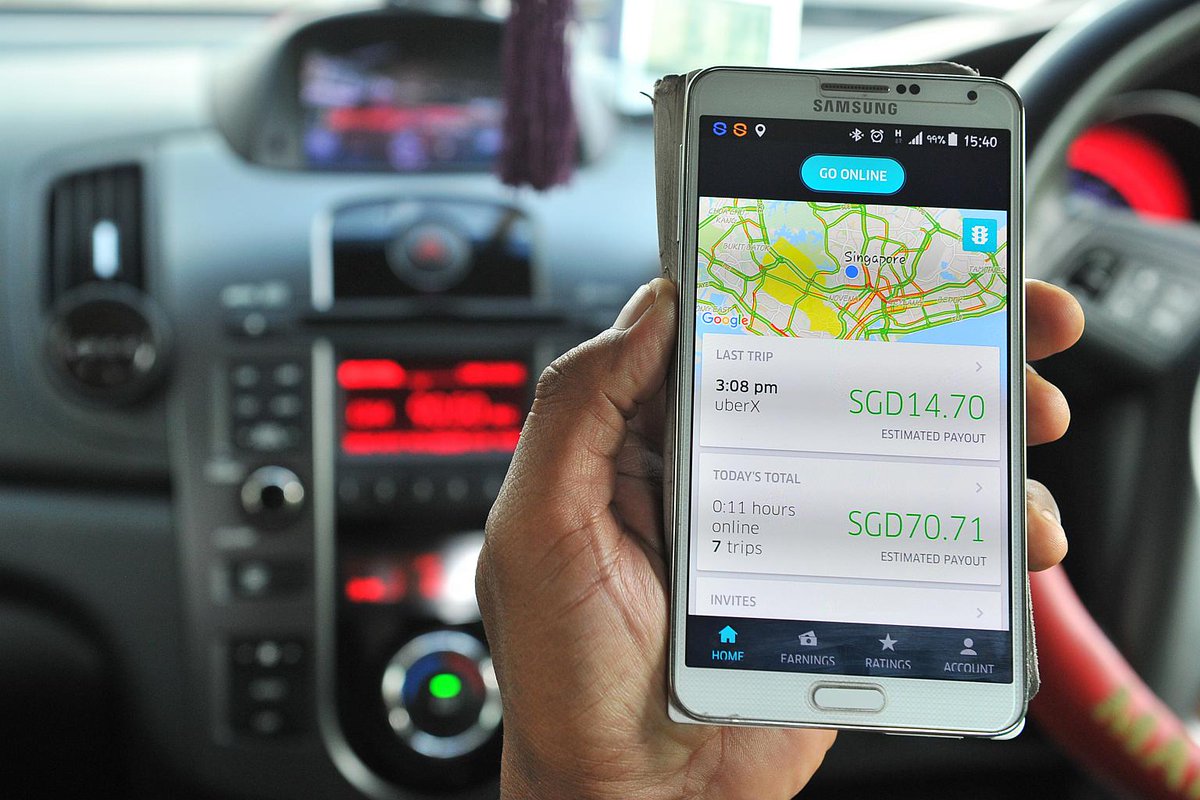 straits_times's tweet image. Private-car hire drivers operating under Uber, GrabCar will have to get vocational licence str.sg/4kmA