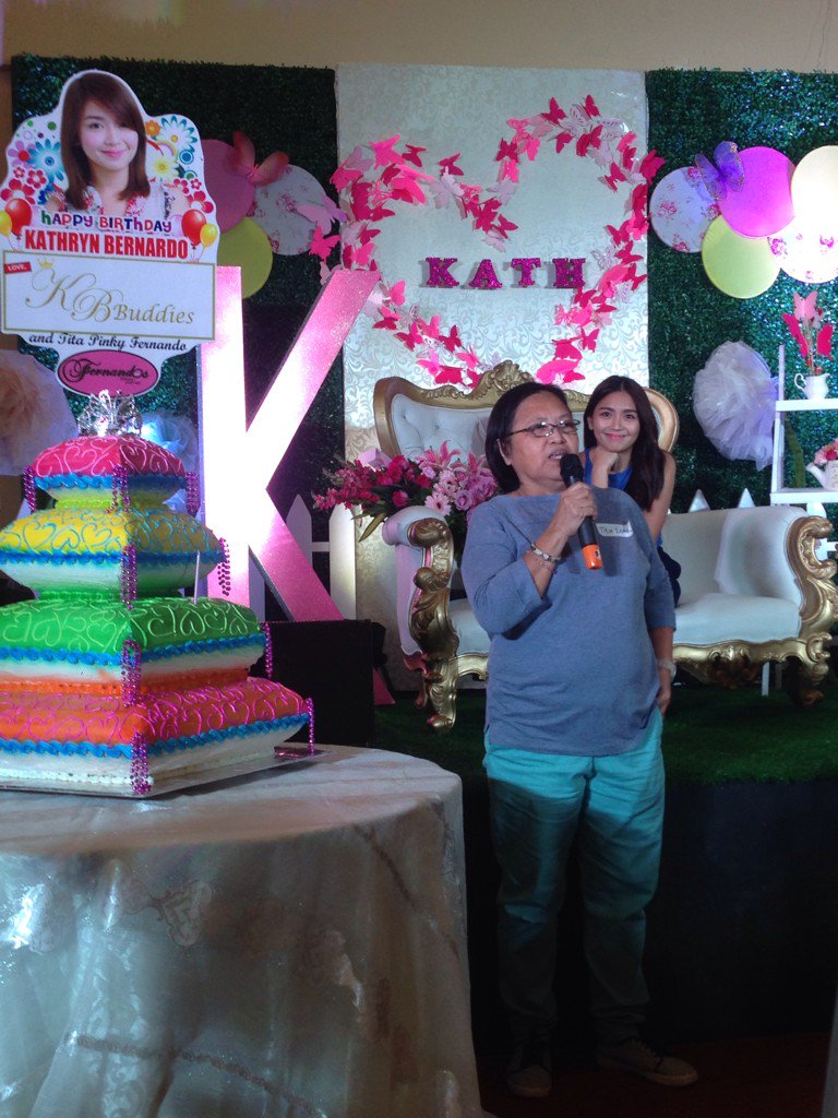 chryslermarco's tweet photo. With Tita Long, the founder of @OfficialKBB #KathrynThankfulAt20 https://t.co/nygycQM3rB