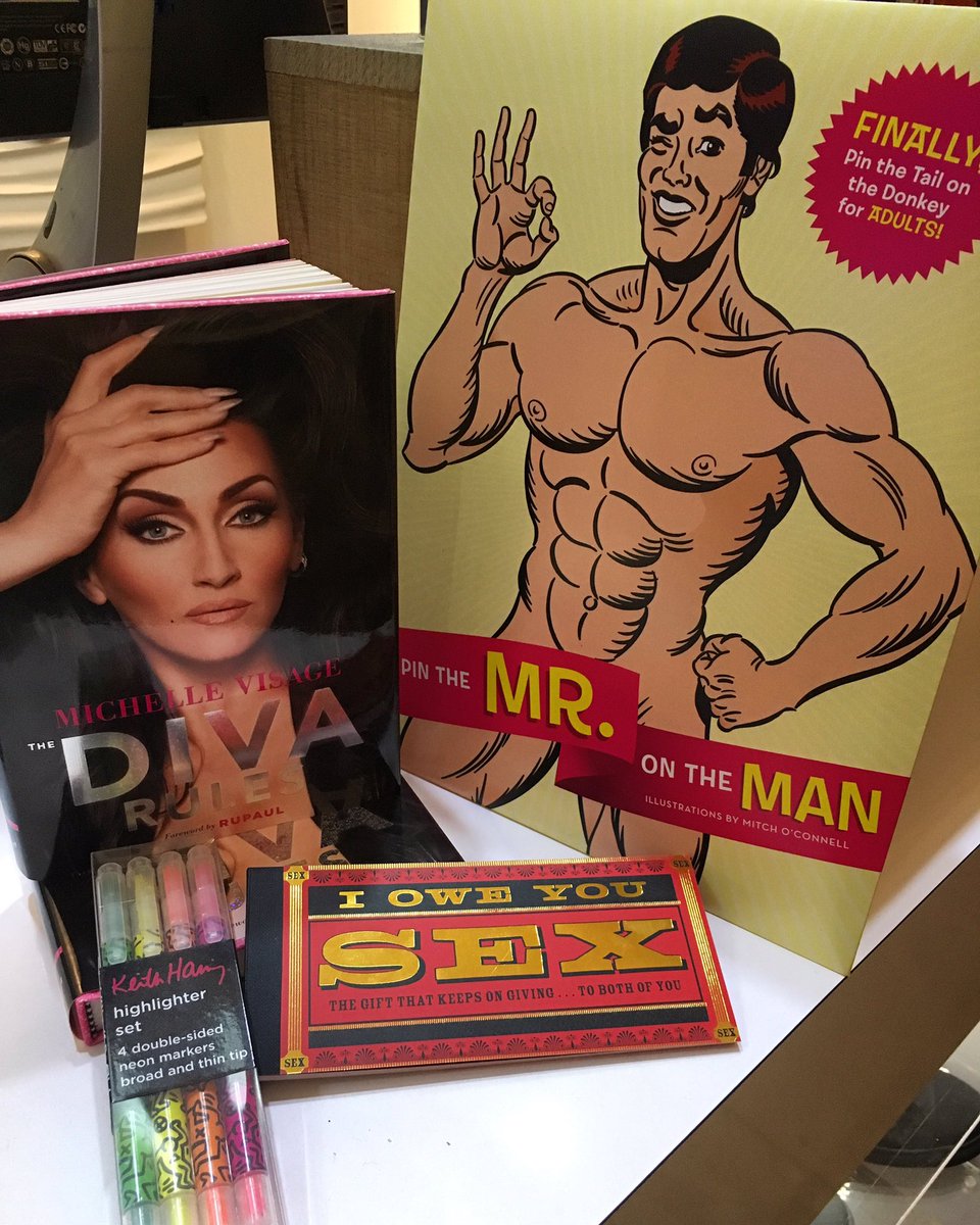 ACweho's tweet photo. New #books &amp; #gifts @andrewchristian Flagship in #weho! @michellevisage #dragrace https://t.co/huJ9m9uVDn