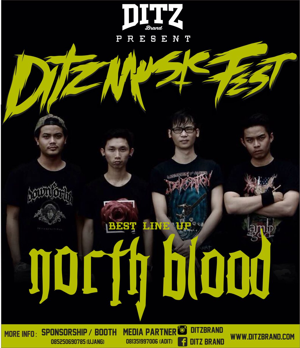 NORTH BLOOD // Ditz Music Fest // 17 April 2016 // Taman Budaya Samarinda // see u bro! 👊🏻🕶🤘🏻