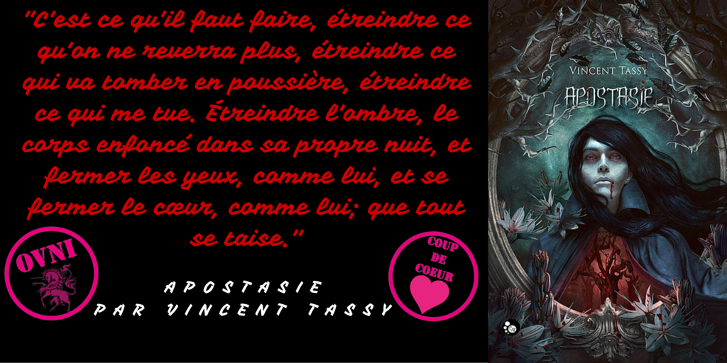 Livr_Litt's tweet photo. #Coupdecœur : Apostasie de #VincentTassy aux @EdChatNoir https://t.co/ZdXh5NpJE8 #FungiLumini https://t.co/HZSdHgYSMG