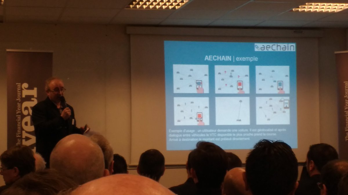 Laurent Leloup presents AeChain at #blckvision #bitcoin The #blockchain for interacting objects