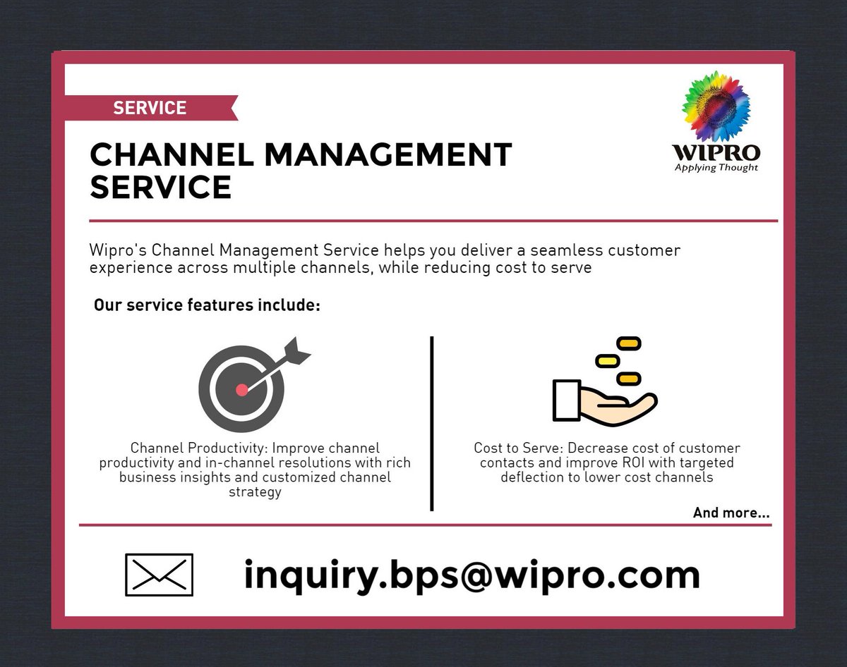 Our #ChannelManagement service helps you build a proactive approach to #CustomerManagement.bit.ly/1WmMgNt