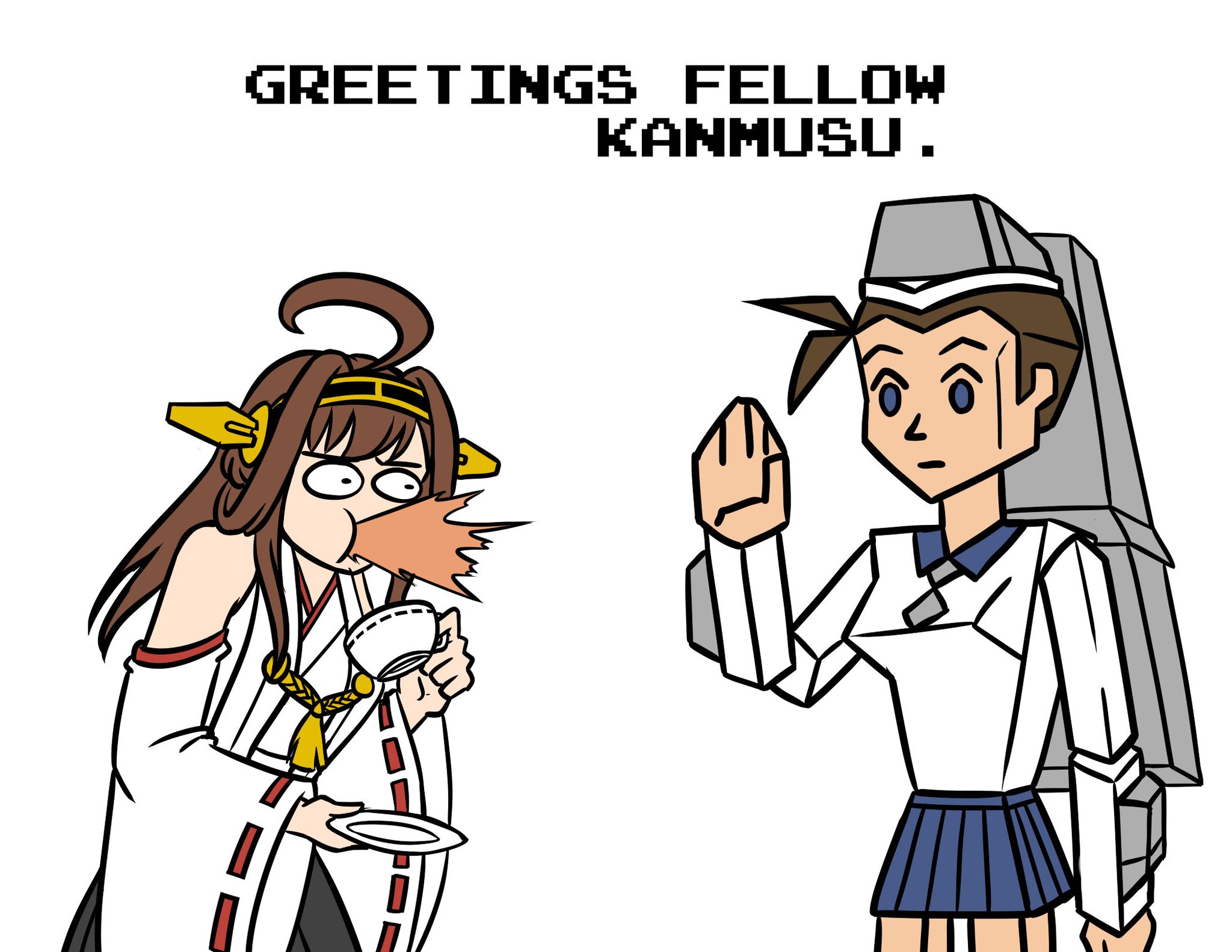 A Bad Idea On Twitter Behold The Uss Zumwalt Kantaicollection Kancolle Kongou Https T Co 0iou5ax7z7