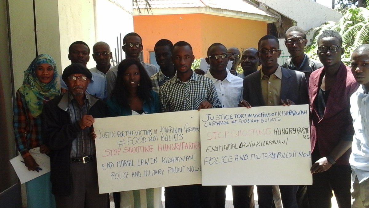 IbonInternatl's tweet photo. African colleagues express their support for the victims of the Kidapawan violence. #FoodNotBullets #BigasHindiBala https://t.co/GKxRrYc1e1