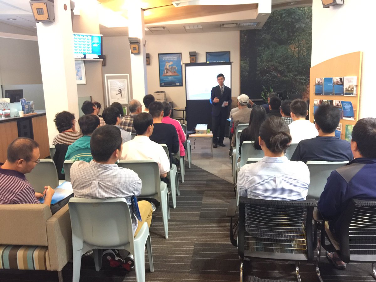 yueliang5's tweet photo. ANZ Takapuna Branch helps migrant customers to learn tips about #propertyinvestment at #ANZpropertyunlocked seminar. https://t.co/rUBNlbq4BW