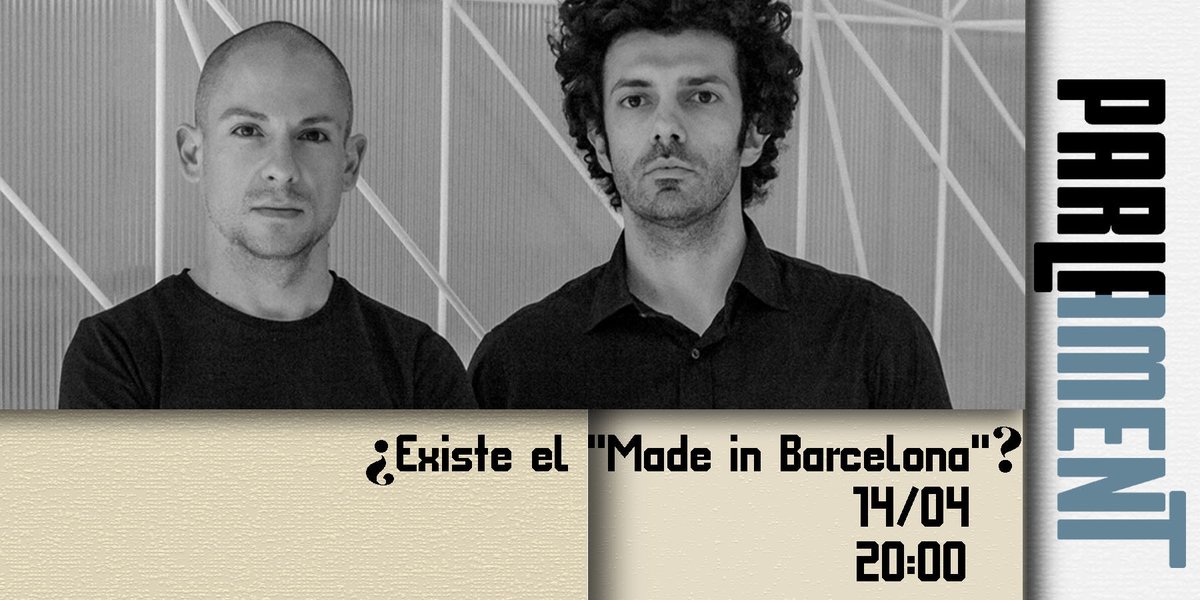 parlamentbcn's tweet image. #ExternalReference serán nuestros invitados este jueves. ¿Qué visión tendrán del Made in #BCN? Ven a descubrirlo.