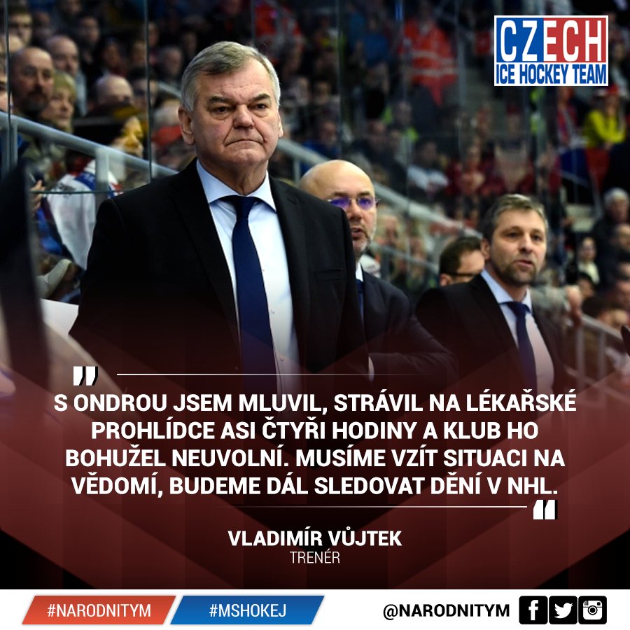 webhokejcz's tweet image. Ondřej #Pavelec neprošel lékařskou prohlídkou ve Winnipegu a #narodnitym na #mshokej neposílí.