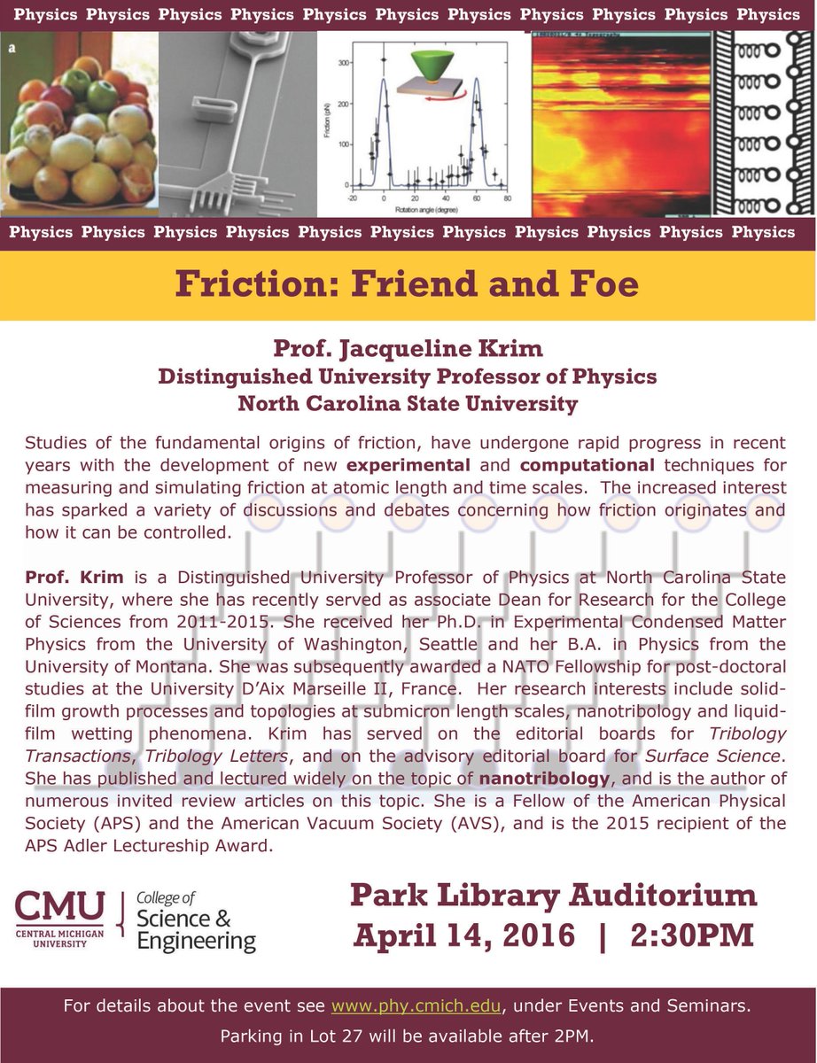 cmichSE's tweet image. One to put on your calendar for Thursday. #Physics #SigmaPiSigma