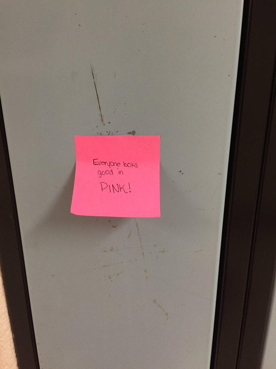 MsMirzaPDSB's tweet photo. #positive messages for #dayofpink #pinkestschoolinPeel @PeelSchools @npsjc_official @northparkssca https://t.co/DsoPHfEVxA