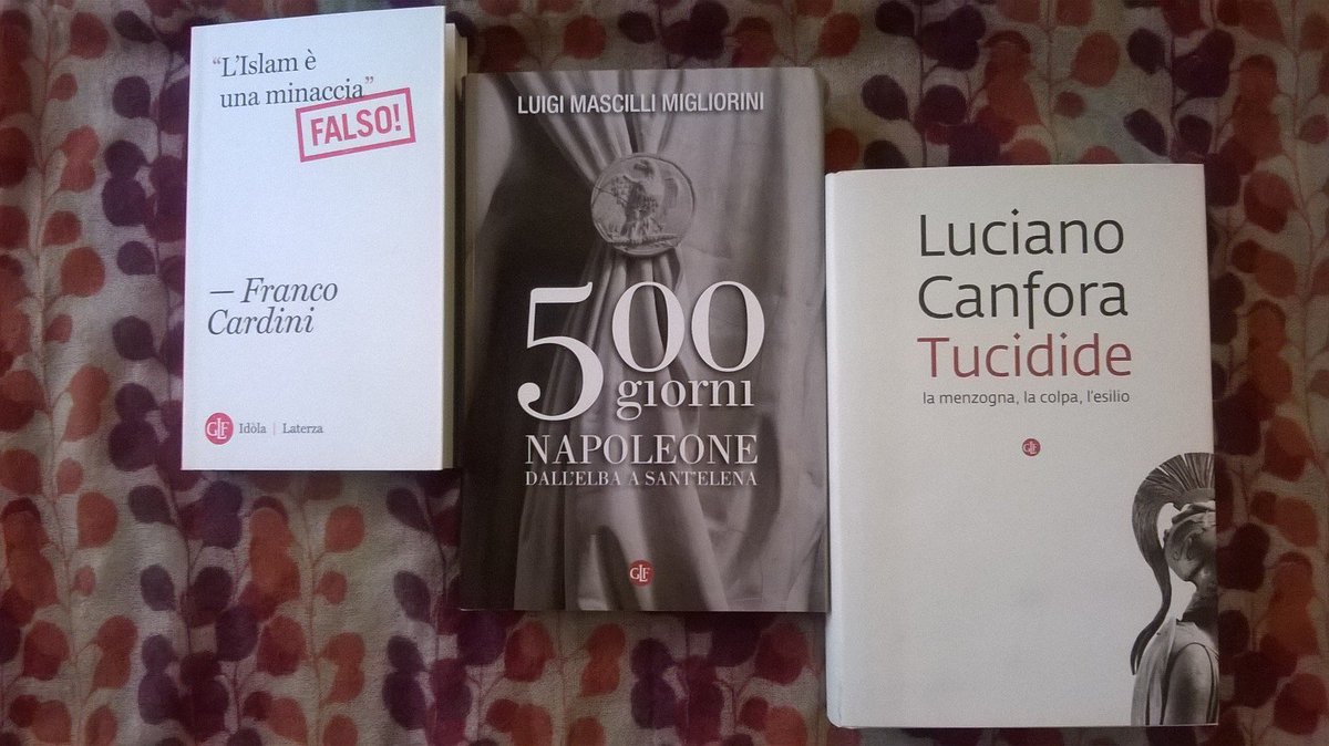 editorilaterza's tweet photo. La #toptenlibri della settimana. Sul podio: #Cardini; #MascilliMigliorini; #Canfora
https://t.co/9zo2czVRsG https://t.co/GzzYcRXsyA