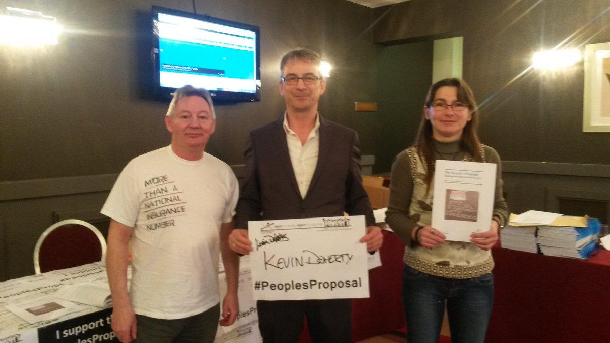 PPR_Org's tweet photo. Thank Kevin for supporting the #PeoplesProposal at #nicictu16. Gr8 support from all Trade Unions today. https://t.co/7ZRzRNQryn
