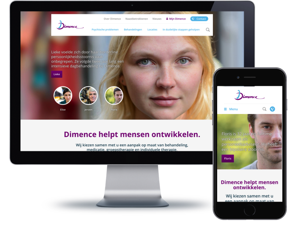 Vandaag live: nieuwe site <a href="/Dimence/">Dimence</a>. Strategie en concept <a href="/zorgbroeders/">Zorgbroeders</a>, design <a href="/PixelpillowHQ/">Pixelpillow</a>, realisatie <a href="/Dimence/">Dimence</a>