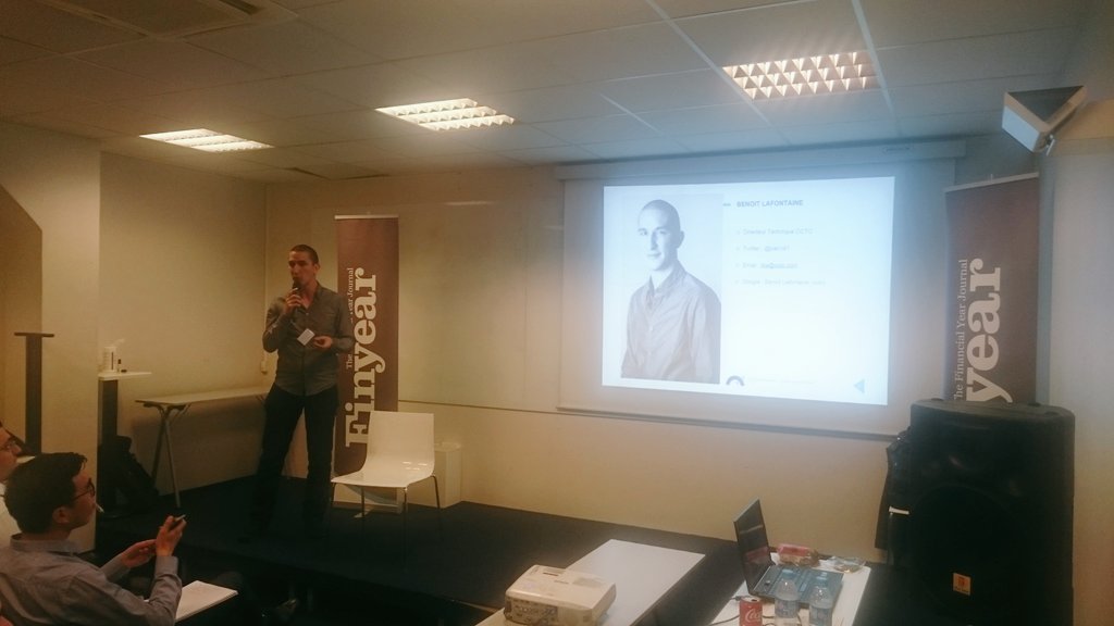 FINYEAR's tweet photo. Benoît Lafontaine - La gouvernance dans la technologie #blockchain #blckvision @OCTOTechnology @joel1di1 https://t.co/qSKcet3lgk