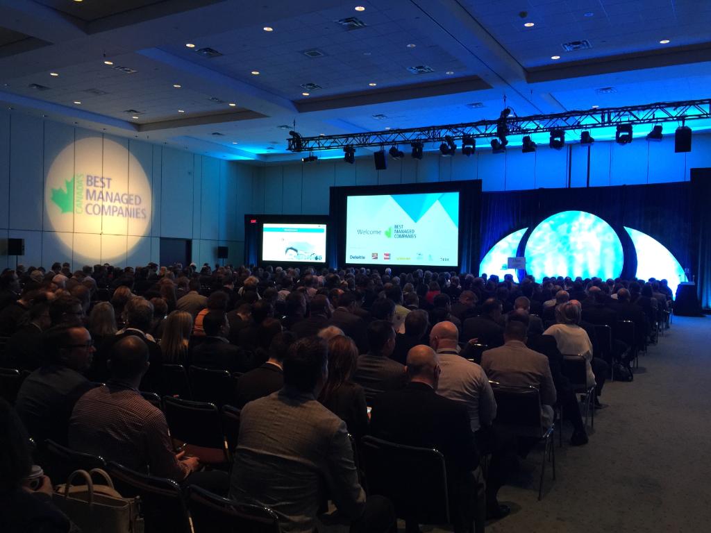 DeloitteCanada's tweet photo. The Canada’s Best Managed Companies symposium is in full swing. Follow along with us at #BestManaged https://t.co/AW9hJ2HAEK