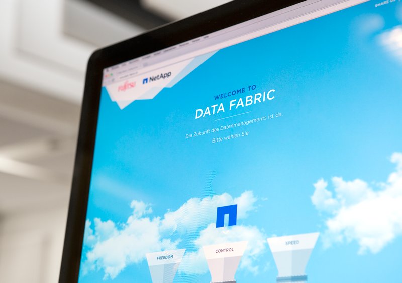 Wir können auch animiert! Landingpage für die «Data Fabric»-Kampagne von #Fujitsu &amp; #NetApp: data-fabric.ch