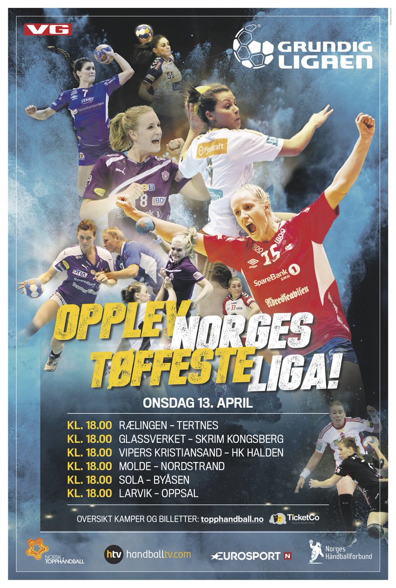 Der er siste serierunde i GRUNDIGligaen kvinner onsdag 13. april og da skal alt avgjøres! #grundigligaen #håndballtv