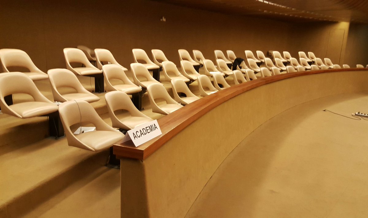 JoshGHughes's tweet image. Office for the week. The Academia pen, and presentation screen at the #CCWUN conference. #UNOGLAWS2016