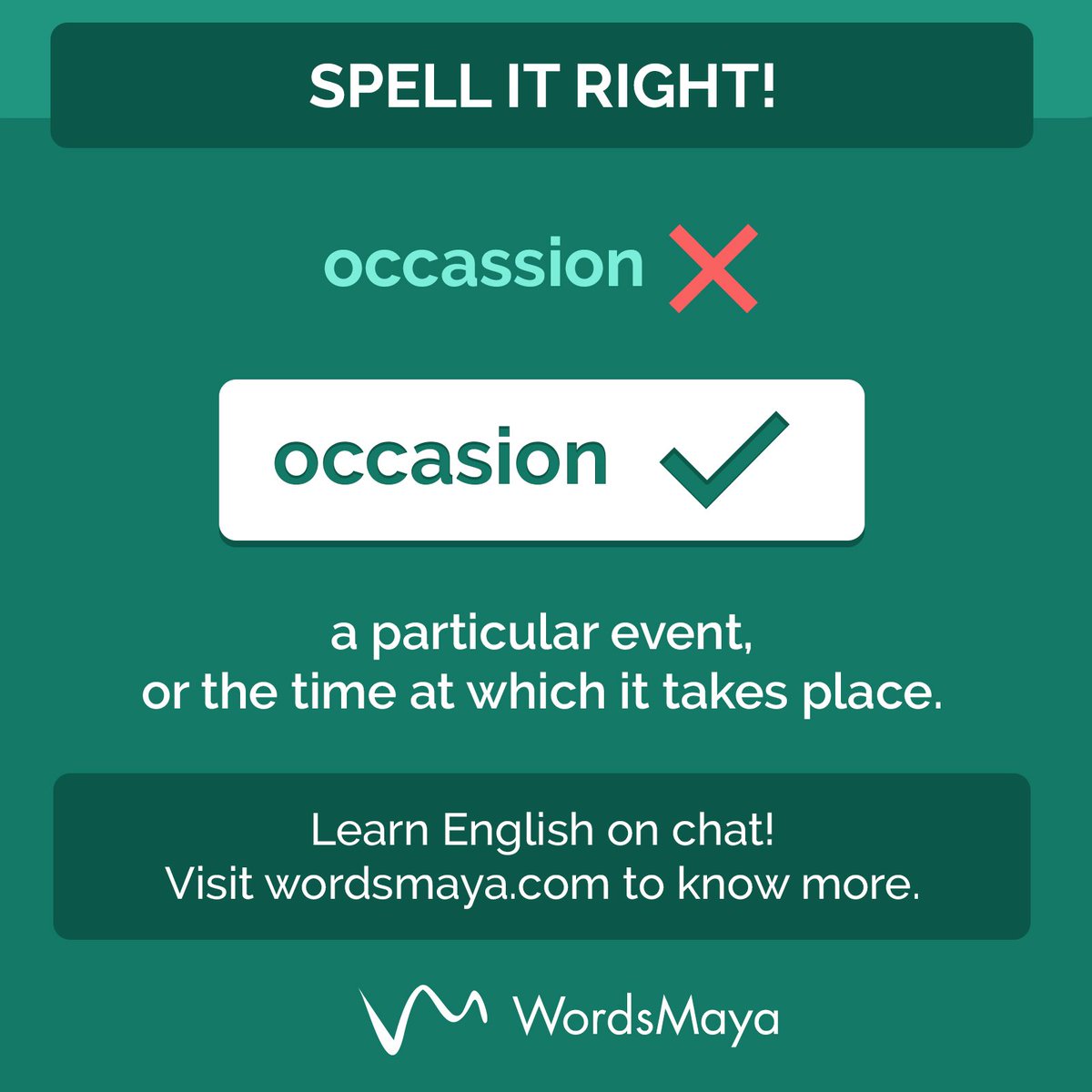 OCCASION definition in American English