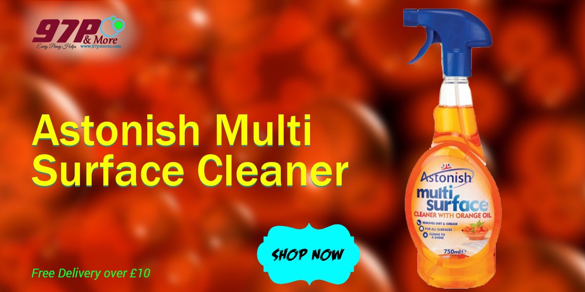 aliasnano123's tweet photo. Buy Astonish Multi Surface Cleaner at #97pstores.Spend More than  £15 Get  £5 Off
Order Now: https://t.co/9PwTfk44iJ https://t.co/Y6hLKHMU8z