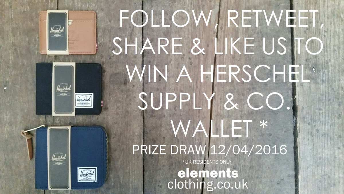 elementsnorwich's tweet photo. Last day to enter our Herschel Competition #herschelsupply #herschel #menswear #competition #elementsnorwich https://t.co/NiliLGgHrF