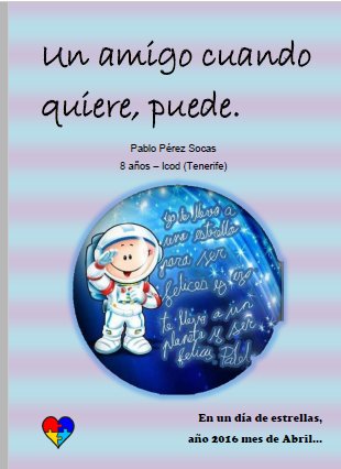 ComprensLectora's tweet image. 'Un amigo cuando quiere, puede', por Pablo, un niño autista. Gracias a él y a sus padres comprensionlectora.es/index.php/2013…