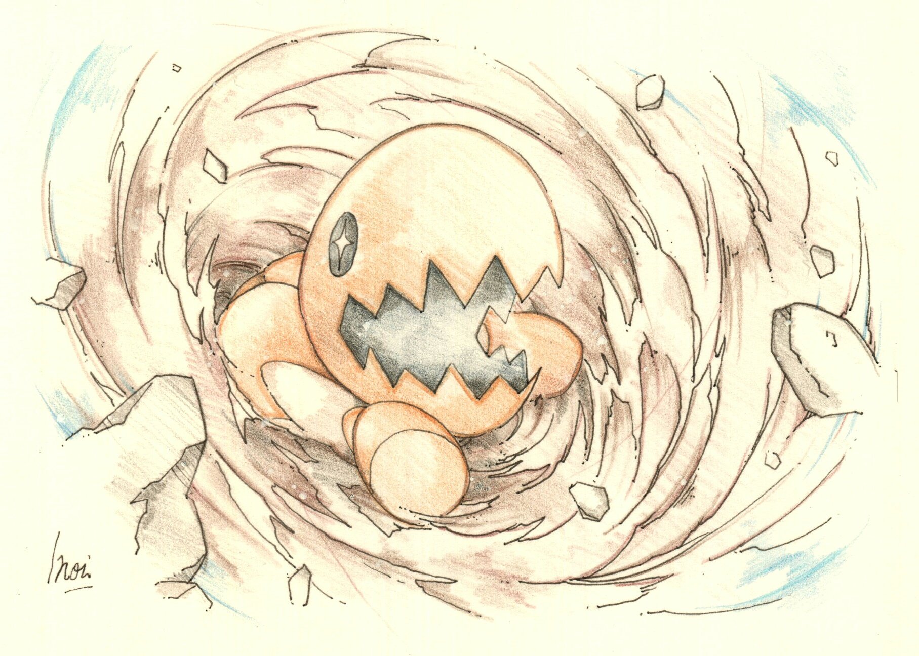 Inori アカウント引っ越し中 今日のポケモン図鑑 ｎｏ ３４８ ナックラーの すなじごく T Co Blgzgdtmdn Twitter