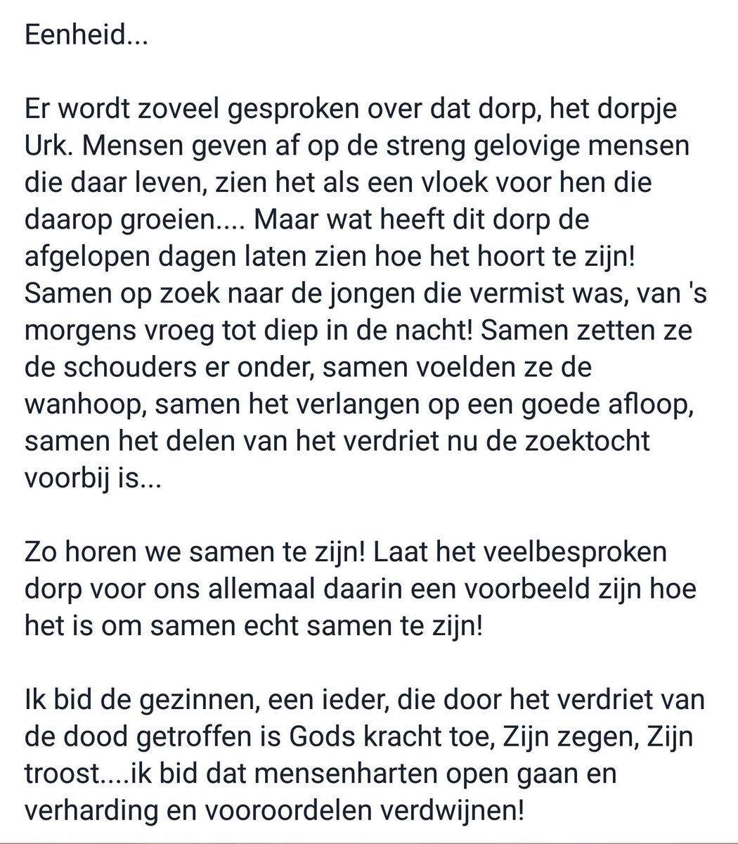 En dit zegt iemand van buiten urk👍 #onsurk