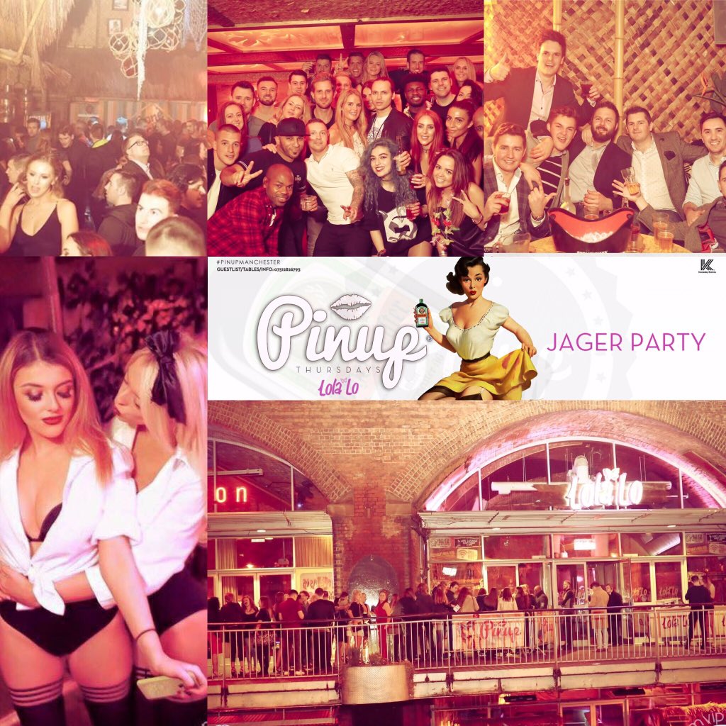 . <a href="/PinupManc/">Pinup Manchester</a> #Thursdays @lolalomcr !
Get down early! Your No.1 Thursday on #DeansgateLocks 😁💃🏻🎉🍹